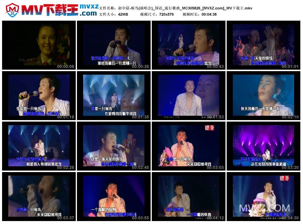 赵中晨-候鸟(演唱会)_国语_流行歌曲_MC305826